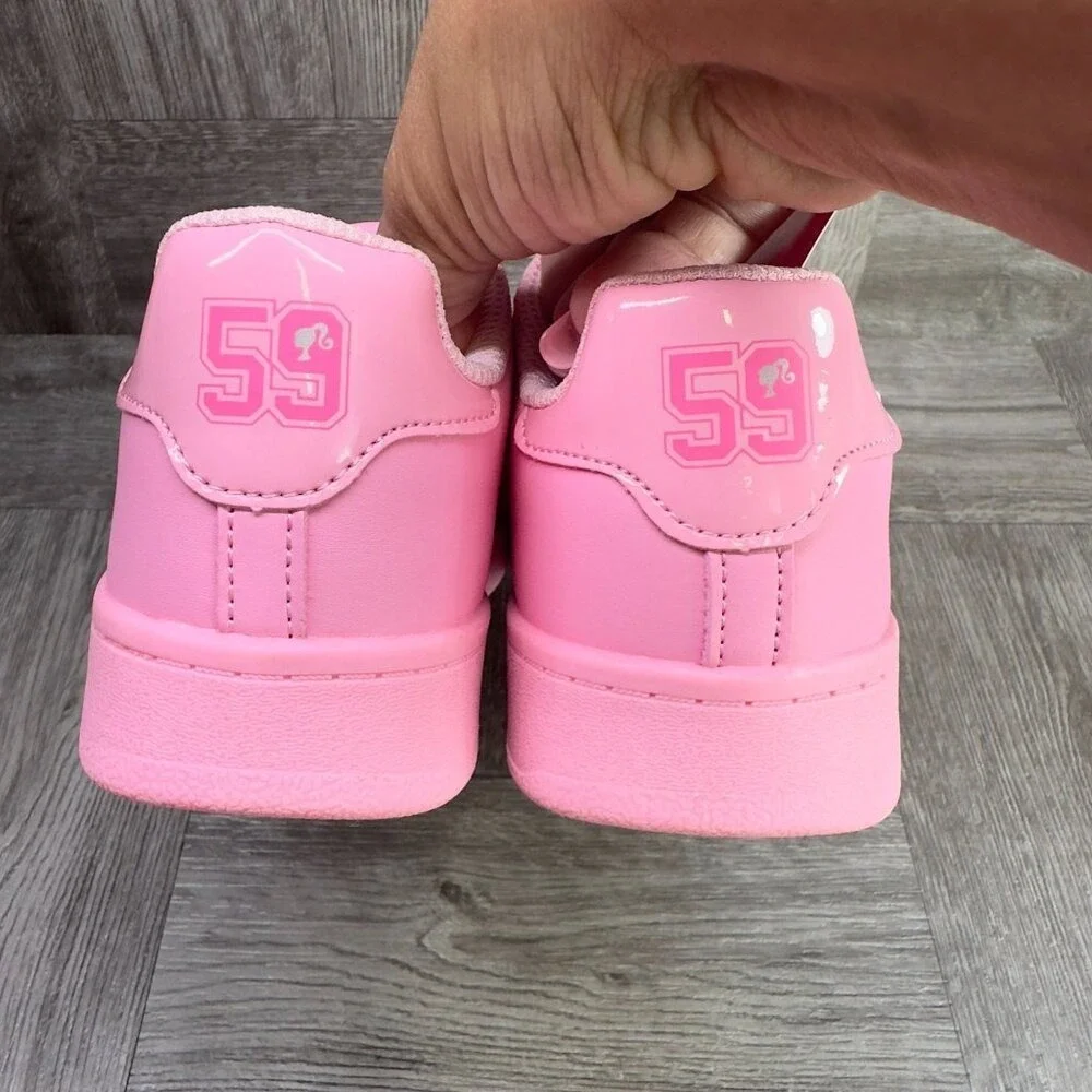 Barbie Sneakers Kids Size 3 Pink New Low Top‎ Palm Tree Barbiecore Pink Mono